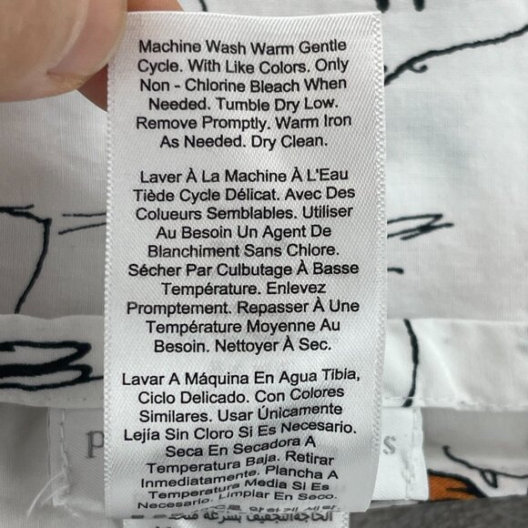 Pottery Barn Kids Peanuts Snoopy Halloween Print Twin Organic Cotton Flat Sheet - Picture 7 of 7